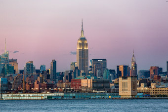 New York City skyline photographed from Long Island City