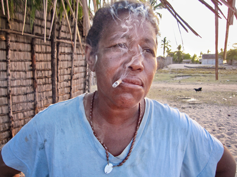 woman smoking madagascar