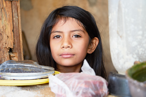 young girl oaxaca, mexico