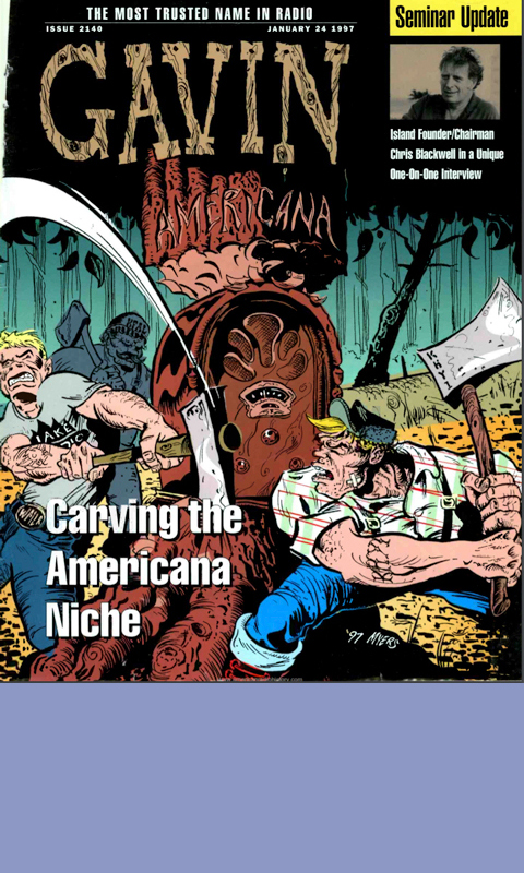 Gavin Magazine cover featuring Americana radio